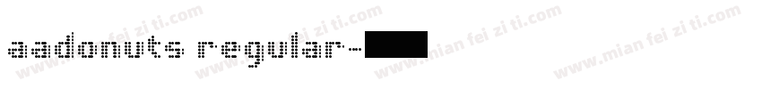 aadonuts regular字体转换